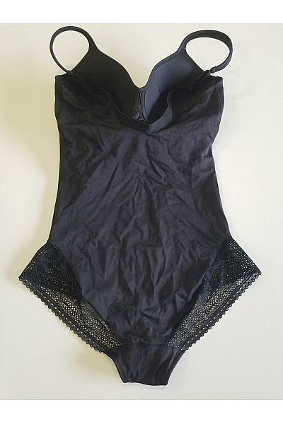 LISCA Dámské černé krajkové body s push-up košíčky Vel. EU 75D | LISCA | obrázek 6