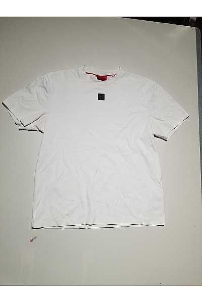 Hugo Boss Pánské Bavlněné Tričko S Krátkým Rukávem Basic Bílé Vel. M