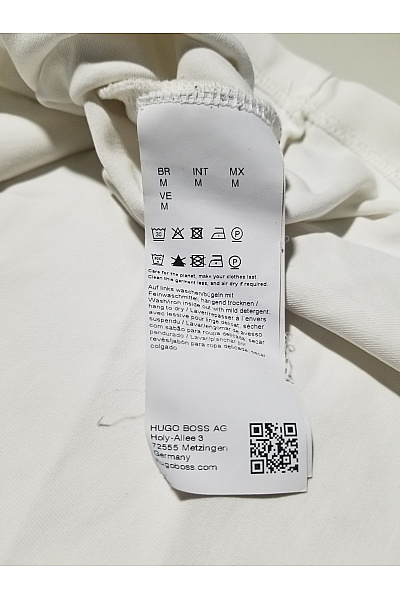 Hugo Boss Pánské bavlněné tričko s krátkým rukávem basic bílé Vel. m | Hugo Boss | obrázek 4