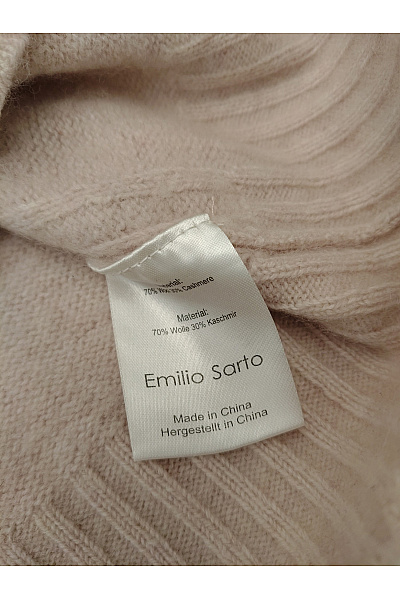 Emilio Sarto Růžové vlněné pletené rolákové šaty s dlouhým rukávem Velikost S | Emilio Sarto | obrázek 6