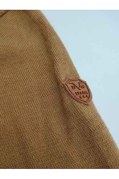 VERSACE Pánský hnědý vlněný rolák basic Velikost xl | VERSACE | obrázek 6