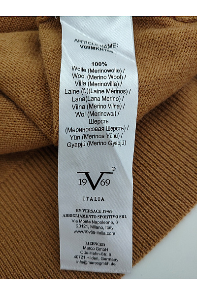 VERSACE Pánský hnědý vlněný rolák basic Velikost xl | VERSACE | obrázek 7