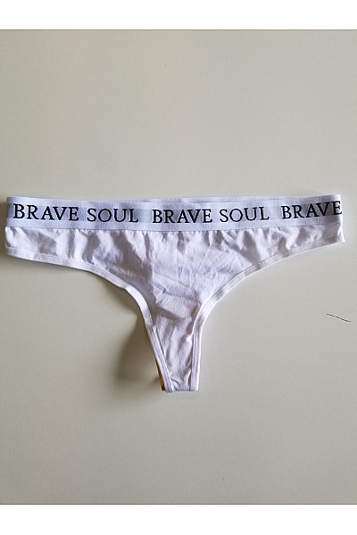 BRAVE SOUL dámské bavlněné kalhotky bílé Velikost S | BRAVE SOUL | obrázek 2