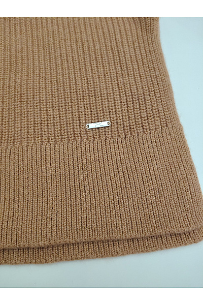 Hnědá pletená krátká vesta bez rukávů Velikost L | Unimoda | obrázek 3