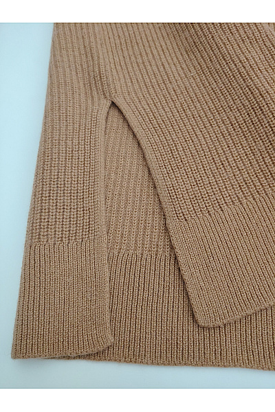 Hnědá pletená krátká vesta bez rukávů Velikost L | Unimoda | obrázek 5