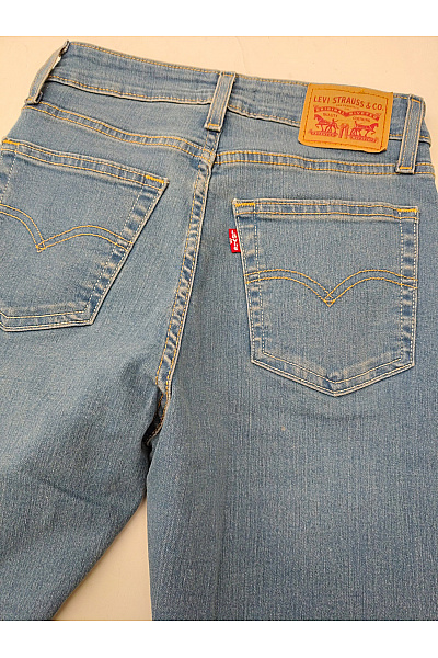 LEVIS Dámské modré džíny zvonové s vysokým pasem Velikost 25 | LEVIS | obrázek 7