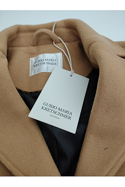 GUIDO MARIA KRETSCHMER Dámský vlněný krátký kabát hnědý elegantní vypasovaný Velikost EU 34 | GUIDO MARIA KRETSCHMER | obrázek 6