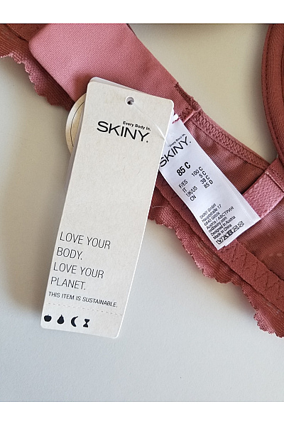 Skiny Růžová krajková podprsenka s kosticemi Vel. 85C | Skiny | obrázek 4