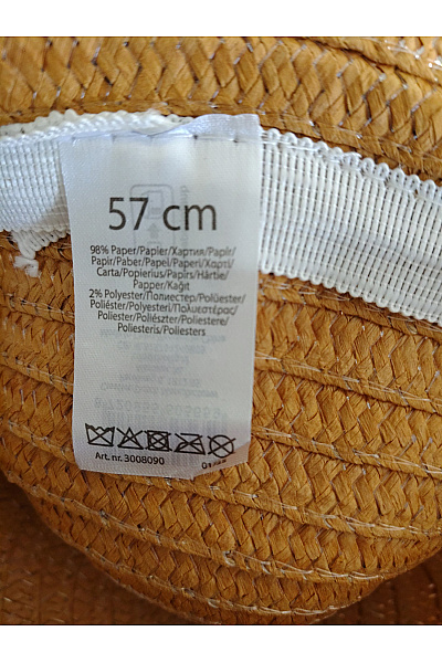 dámský letní slaměný klobouk se širokou krempou Vel. 57 | Unimoda | obrázek 5