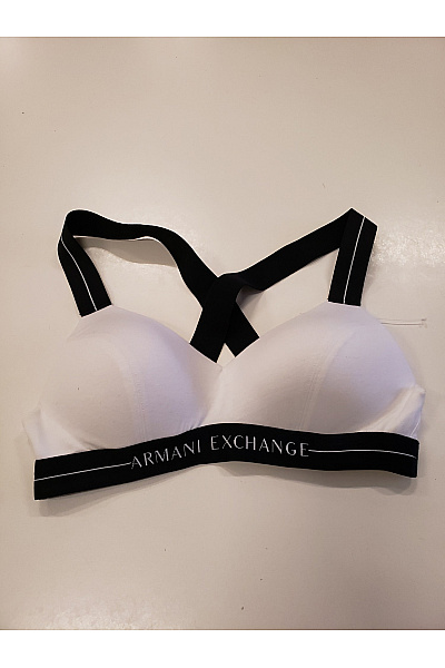 ARMANI Bílá podprsenka s překříženými ramínky a logem Vel. EU S | ARMANI | obrázek 2