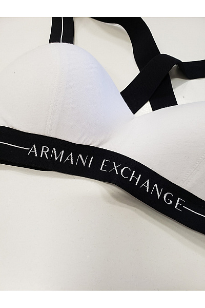 ARMANI Bílá podprsenka s překříženými ramínky a logem Vel. EU S | ARMANI | obrázek 3