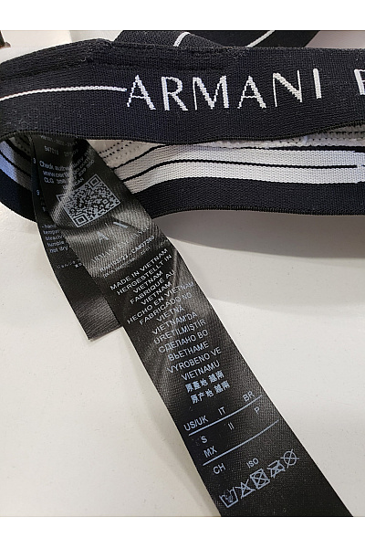 ARMANI Bílá podprsenka s překříženými ramínky a logem Vel. EU S | ARMANI | obrázek 5