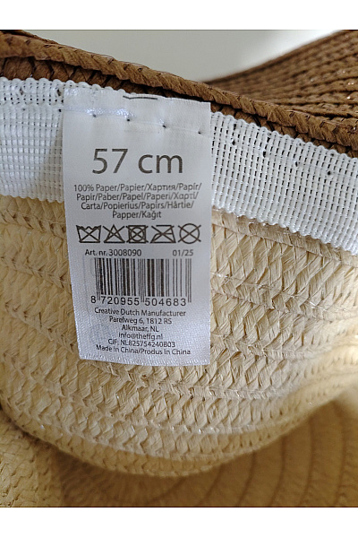 Dámský letní klobouk se stuhou hnědo-béžový Velikost 57 | Unimoda | obrázek 5