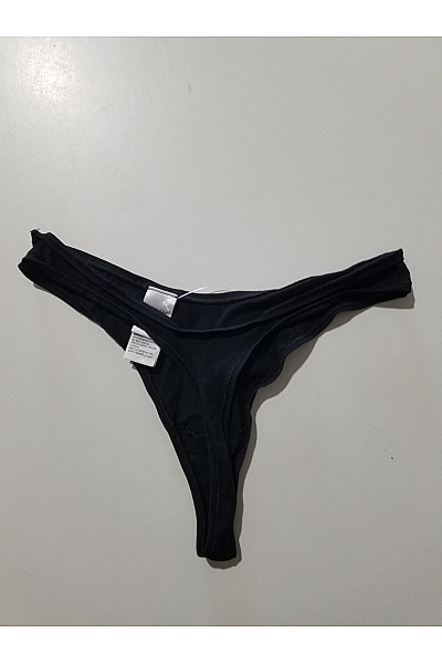 Calvin Klein Dámské bavlněné černé tanga Velikost EU M | Calvin Klein | obrázek 3