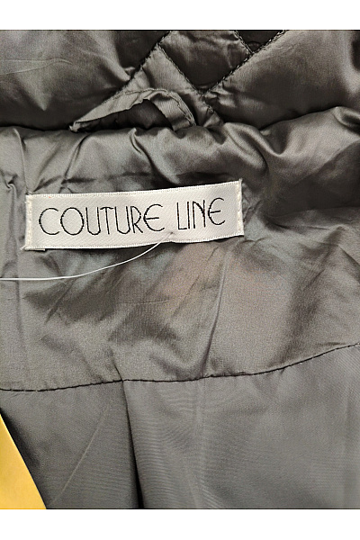 COUTURE LINE Šedá prošívaná přechodová bunda se zipem a kapucí Vel. EU 44 | COUTURE LINE | obrázek 4