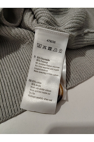 GENTLEMEN SELECTION Šedý pletený kardigan na knoflíky Vel. DE 54 | GENTLEMEN SELECTION | obrázek 7