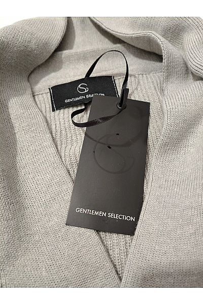 GENTLEMEN SELECTION Šedý pletený kardigan na knoflíky Vel. DE 54 | GENTLEMEN SELECTION | obrázek 8