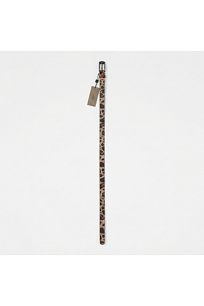 Belinda Gold Dámský Hnědý Pásek S Leopardím Vzorem Vel. EU 38/40