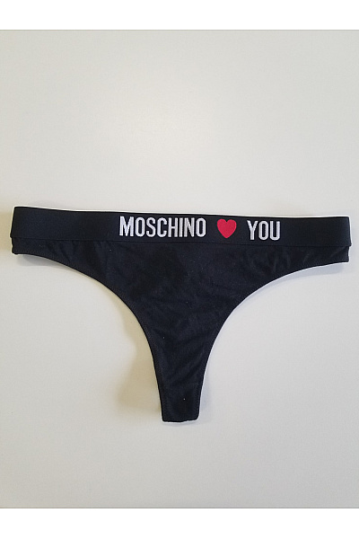 MOSCHINO Dámské bavlněné kalhotky černé Velikost EU 36 | MOSCHINO | obrázek 2