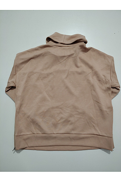 Jana Ina Dámská hnědá mikina se stojáčkem oversized Vel. EU 42 | Jana Ina | obrázek 2