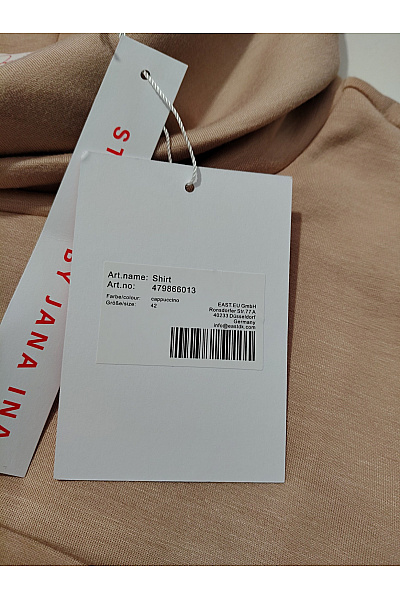 Jana Ina Dámská hnědá mikina se stojáčkem oversized Vel. EU 42 | Jana Ina | obrázek 7