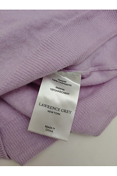 LAWRENCE GREY Dívčí růžový kašmírový svetr s výstřihem do V | LAWRENCE GREY | obrázek 5