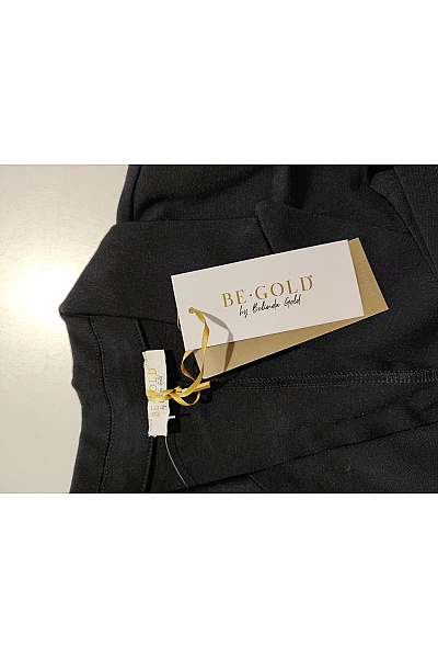 Belinda Gold Černé elegantní business blejzr s 3/4 rukávem a jedním knoflíkem Vel. DE 40 | Belinda Gold | obrázek 9
