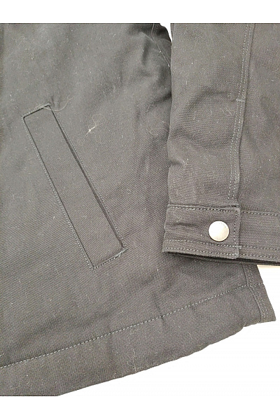 JACK & JONES Pánská bavlněná jarní bunda se zipem krátká černá Velikost xxl | JACK & JONES | obrázek 5
