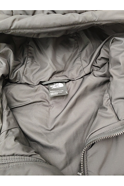 THE NORTH FACE Černá dlouhá prošívaná zimní bunda s kapucí se zipem Velikost l | THE NORTH FACE | obrázek 4