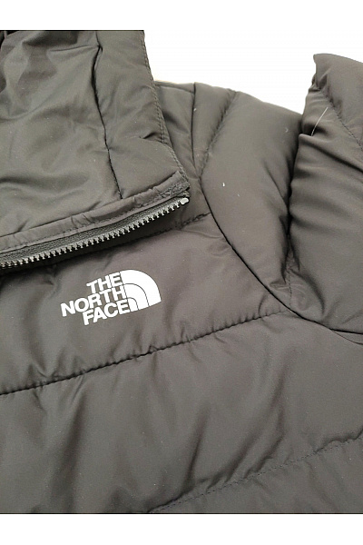 THE NORTH FACE Černá dlouhá prošívaná zimní bunda s kapucí se zipem Velikost l | THE NORTH FACE | obrázek 5
