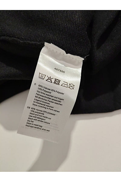 OVANTI GLOW Černé pletené široké kalhoty s kapsami Vel. DE 42 | OVANTI GLOW | obrázek 7