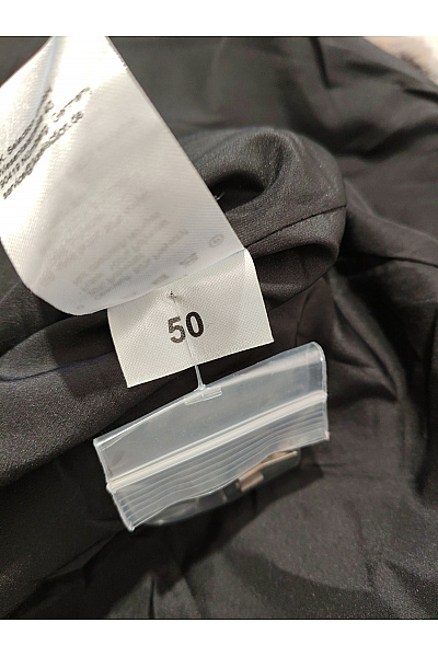 Alfredo Pauly Šedý chlupatý kabát s kožešinou zimní oversized Vel. DE 50 | Alfredo Pauly | obrázek 9