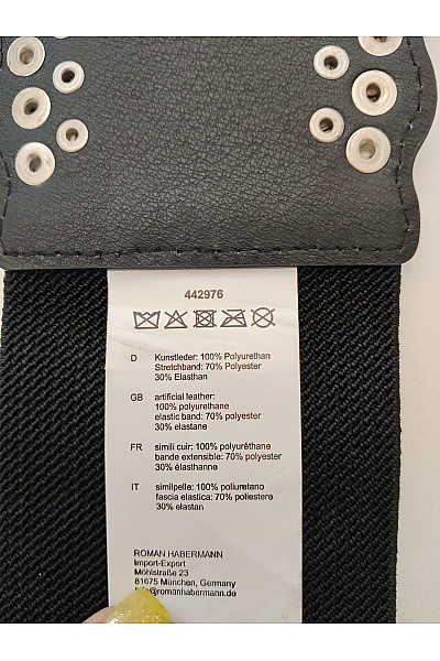 PFEFFINGER Černý široký dámský pásek s přezkami Vel. DE 38/40 | PFEFFINGER | obrázek 10