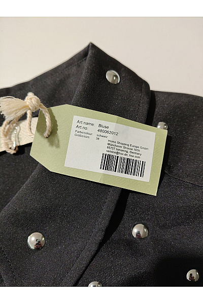 C'est tout Černá dámská košile s krátkým rukávem a cvočky oversized crop Vel. EU 38 | C'est tout | obrázek 9