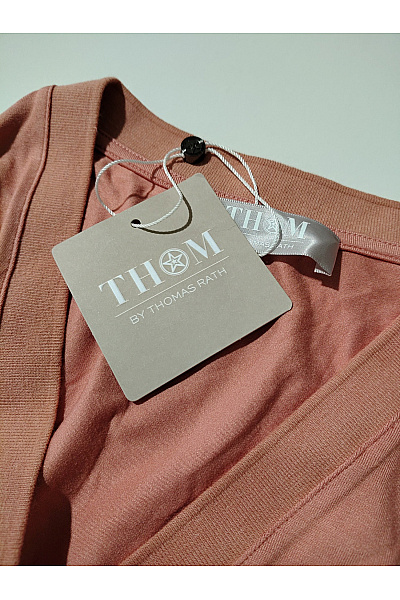 THOM By Thomas Rath Dámské růžové tričko s dlouhým rukávem henley basic Vel. DE 40 | THOM By Thomas Rath | obrázek 7