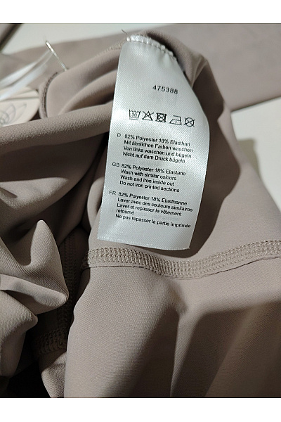 styletics by barbara Hnědé sportovní legíny s vysokým pasem a kapsami Velikost DE 40 | styletics by barbara | obrázek 7
