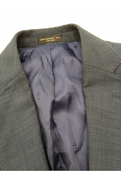 John Varvatos Pánský společenský oblek tmavě modrý klasický Vel. 48 | John Varvatos | obrázek 6