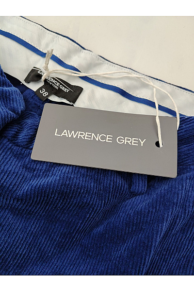LAWRENCE GREY Modré manšestrové široké kalhoty s vysokým pasem Vel. 38 | LAWRENCE GREY | obrázek 3