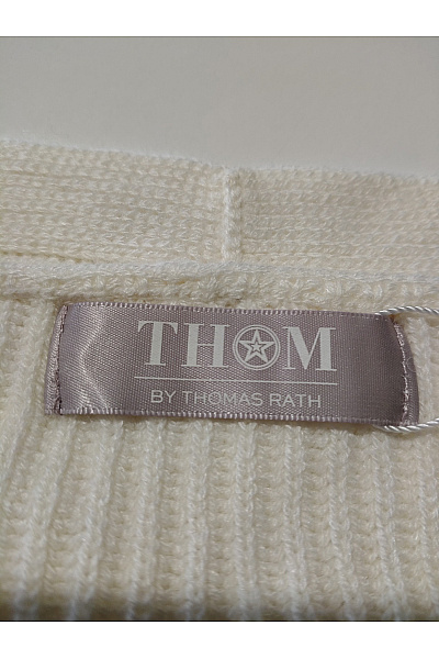THOM By Thomas Rath Béžový pletený kardigan do véčka na knoflíky Velikost DE 44 | THOM By Thomas Rath | obrázek 8