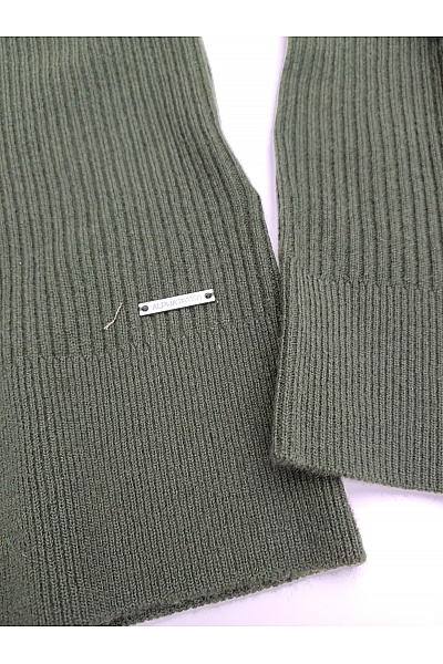 ALPHATAURI Pánský khaki vlněný kardigan na zip se stojáčkem Vel. S | ALPHATAURI | obrázek 3