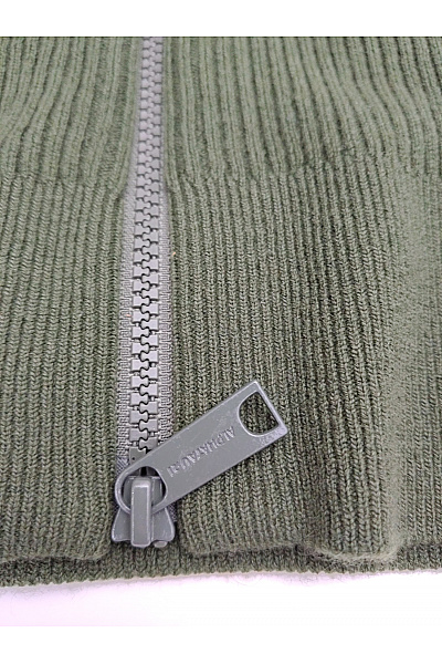 ALPHATAURI Pánský khaki vlněný kardigan na zip se stojáčkem Vel. S | ALPHATAURI | obrázek 4
