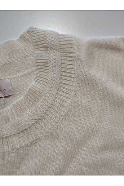 Marcel by Ostertag Dámský béžový kašmírový pulovr basic Vel. DE 42 | Marcel by Marcel Ostertag | obrázek 4