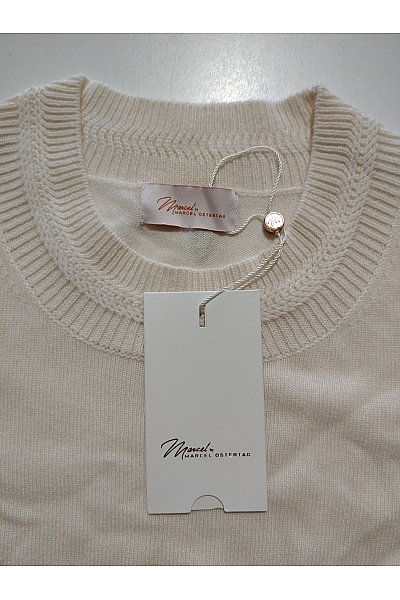 Marcel by Ostertag Dámský béžový kašmírový pulovr basic Vel. DE 42 | Marcel by Marcel Ostertag | obrázek 7