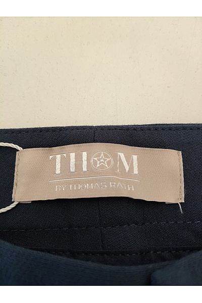 THOM By Thomas Rath Modré dámské kalhoty s širokými nohavicemi a kapsami Vel. DE 40 | THOM By Thomas Rath | obrázek 9