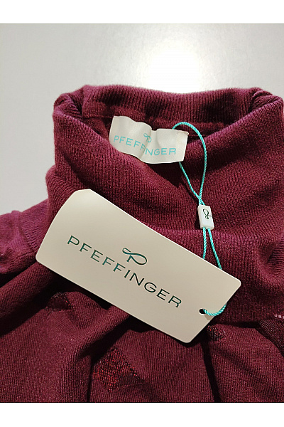 PFEFFINGER Dámský vínový rolák s flitry a dlouhým rukávem Velikost DE 38 | PFEFFINGER | obrázek 8