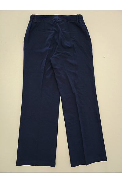 fiora blue Modré široké společenské kalhoty s puky Velikost EU 40 | fiora blue | obrázek 3