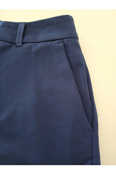 fiora blue Modré široké společenské kalhoty s puky Velikost EU 40 | fiora blue | obrázek 6