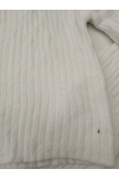 Bershka Bílý žebrovaný crop pulovr basic Velikost M | Bershka | obrázek 5