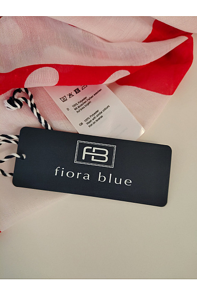 fiora blue červená puntíkovaná šála polyesterová | fiora blue | obrázek 4