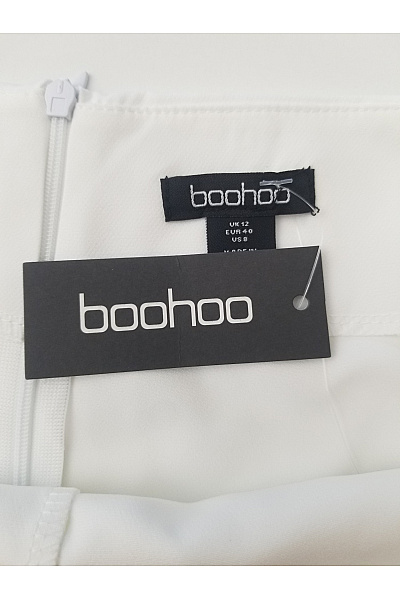 boohoo Bílé dámské mini kraťasy sukňové Velikost 40 | boohoo | obrázek 6